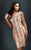 MNM Couture - 8273S Shimmering Sequins Asymmetrical Cocktail Dress in Gold