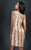 MNM Couture - 8273S Shimmering Sequins Asymmetrical Cocktail Dress in Gold