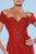 MNM Couture - G1550 Lace Sweetheart Sheath Dress in Red
