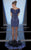 MNM Couture - G1550 Lace Sweetheart Sheath Dress in Blue