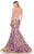 MNM Couture - KH073 Beads and Rhinestone Embellished Mermaid Gown in Purple