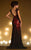 MNM Couture - L5015 Sweetheart Neck Floral Lace Long Gown in Red and Black