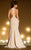 MNM Couture - L5016 Beaded Sleeveless Halter Trumpet Gown in Neutral