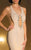 MNM Couture - L5016 Beaded Sleeveless Halter Trumpet Gown in Neutral