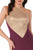 MNM Couture - N0014 Sleeveless Illusion Metallic Trumpet Gown in Purple