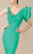MNM Couture - S0004 Ruffled Scoop Ruched Trumpet Gown in Green