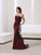 Montage by Mon Cheri - 211933 Long Dress In Wine Black