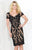 Social Occasions by Mon Cheri - 215821 Short Dress In Black Nude