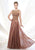 Ivonne D - Illusion Scroll Motif A-Line Gown 215D12