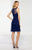 Social Occasions by Mon Cheri - 116847 Three Tiered Cocktail Dress in Blue