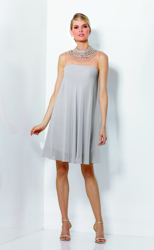 Social Occasions by Mon Cheri - 116854 Dress in Gray