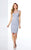 Social Occasions by Mon Cheri - Fitted Lace Short Dress 17820 in Blue