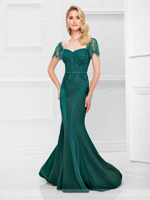Montage by Mon Cheri - 117908 Mermaid Gown In Green