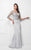 Montage by Mon Cheri - 117910W Fit And Flare Gown In Gray