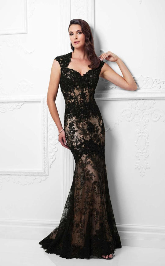Montage by Mon Cheri - 117921 Trumpet Gown in Black