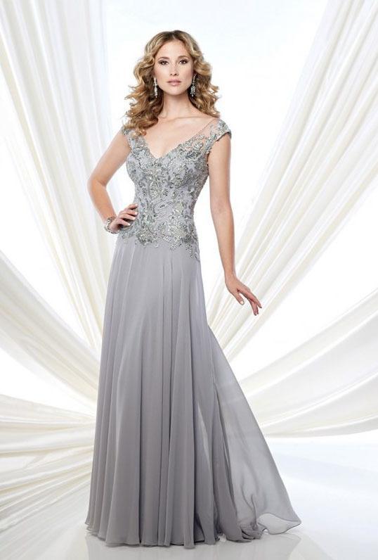 Montage by Mon Cheri - 215914W Dress in Silver