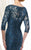 Ivonne D by Mon Cheri - V-Neck Tulle Trumpet Gown 216D50 in Blue