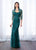 Cameron Blake - 217649 Strapless Lace Gown with Sheer Bolero Jacket in Green