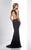 Social Occasions by Mon Cheri - 217832 Beaded Sleeveless Jewel Dress in Black
