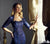 Montage by Mon Cheri - 217D83 Queen Anne Lace Gown with Long Train in Blue and Gray