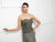 Montage by Mon Cheri - 217D87 Beaded Strapless Lace Long Gown in Gray