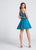 Ellie Wilde - EW21757S Beaded Two Piece Halter Cocktail Dress in Blue