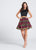 Ellie Wilde - EW21760S Two-Piece Short Party Dress in Black and Multi-Color