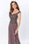 Montage, Ivonne D by Mon Cheri - 119944W Portrait Neckline Beaded Gown In Brown