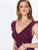 Montage by Mon Cheri - 119941 Allover Lace Sleeveless Evening Dress In Red and Purple