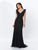 Montage by Mon Cheri - 119941 Allover Lace Sleeveless Evening Dress In Black