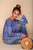 Moroccan Blue Tile Blouse