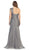 May Queen - MQ-1013 Ruched Sweetheart A-line Evening Dress in Gray