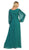 Split Bishop Sleeve Chiffon Formal Dress