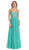 Crystal Flourished Chiffon Long Prom Gown