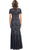 Lace V-neck Sheath Evening Dress