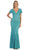 Lace V-neck Sheath Evening Dress