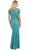 Lace V-neck Sheath Evening Dress