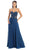 Illusion Paneled Strapless A-line Prom Dress