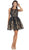 Lace Illusion Jewel A-line Cocktail Dress