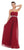 May Queen - MQ-1169 Strapless Bedazzled A-Line Gown In Red