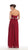 May Queen - MQ-1169 Strapless Bedazzled A-Line Gown In Red