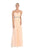 May Queen - MQ-1169 Strapless Bejeweled A-Line Gown In Pink