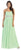 May Queen - MQ-1169 Strapless Bejeweled A-Line Gown In Green