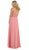 Styllish Long Chiffon Formal Dress with Quarter Length Jacket
