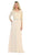 Styllish Long Chiffon Formal Dress with Quarter Length Jacket