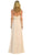 Styllish Long Chiffon Formal Dress with Quarter Length Jacket