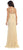 May Queen - MQ1218 Embellished Sheer Bateau Sheath Dress In Gold