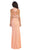 May Queen - Bead Embellished Sheer Evening Gown in Pink