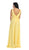 May Queen - MQ1225B Sleeveless Plunging Interweaved Prom Gown