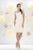 May Queen MQ1253 Stylish Cap Sleeve Lace Formal Dress In Ivory